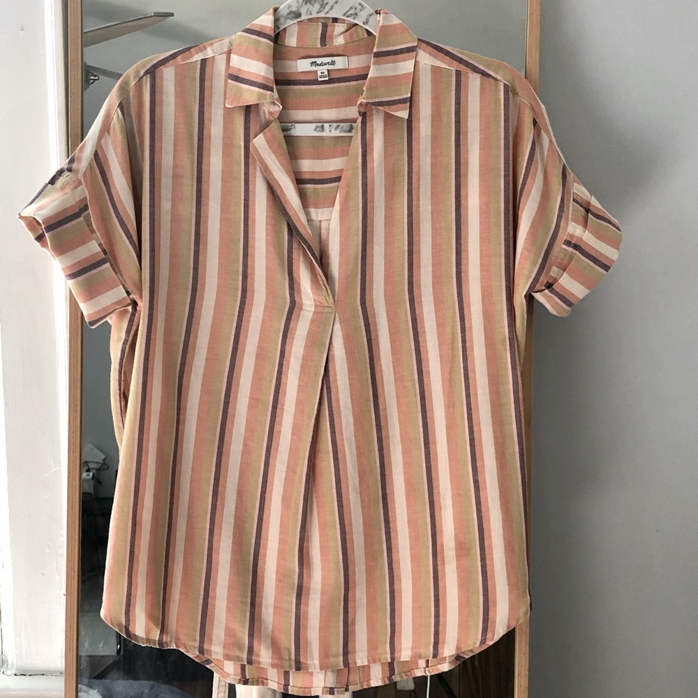 Madewell xs courier shirt/ back buttons